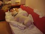 sleeping at the ferry